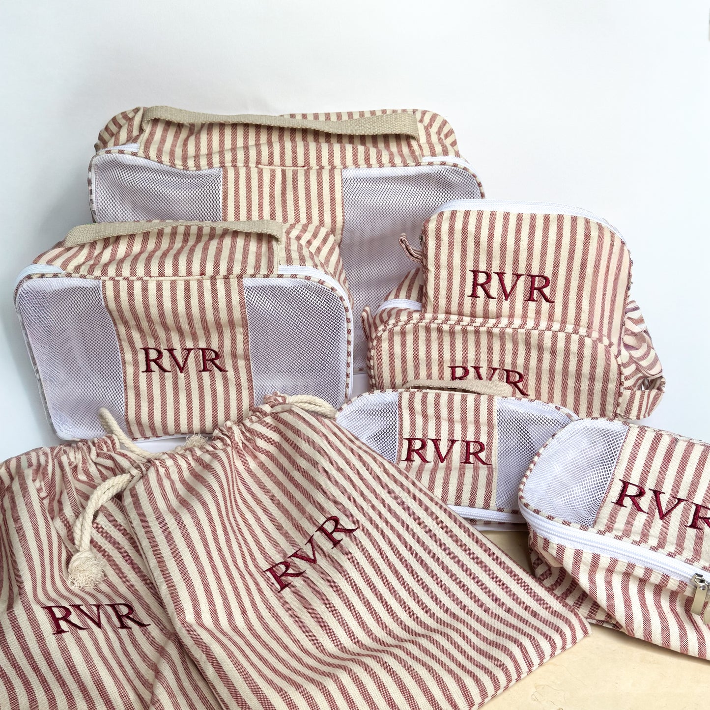 Complete Set - Cubos de viaje + Cosmetiqueras (8 piezas)