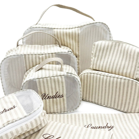 Complete Set - Cubos de viaje + Cosmetiqueras (8 piezas)