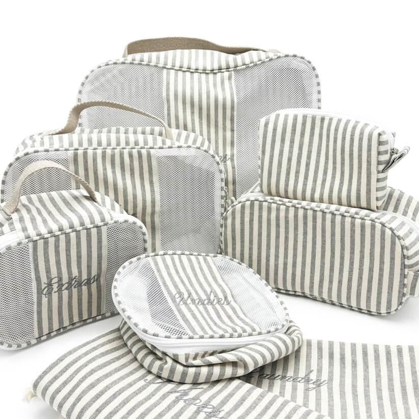 Complete Set - Cubos de viaje + Cosmetiqueras (8 piezas)